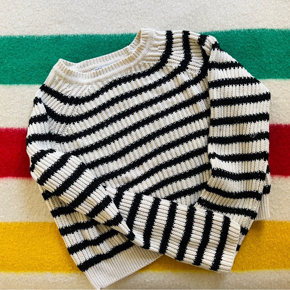 Striped Black and White Sweater